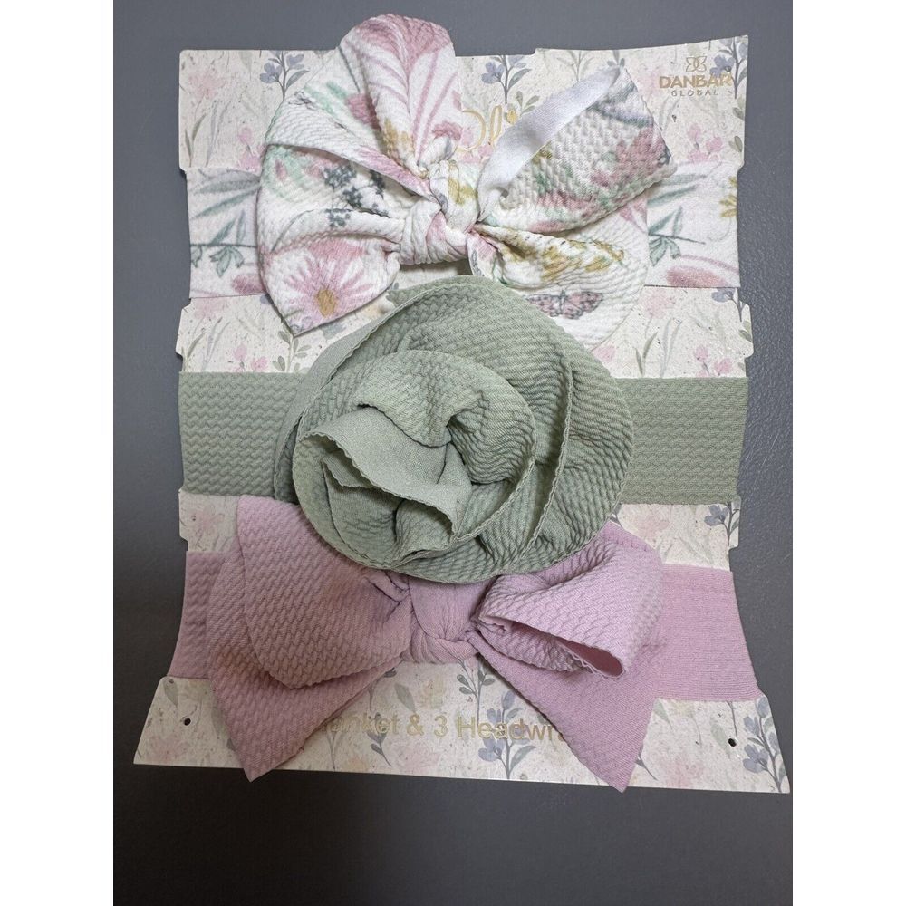 New Baby/toddler Baby Chic 3 Pack‎ Bow Head Bands Adorable